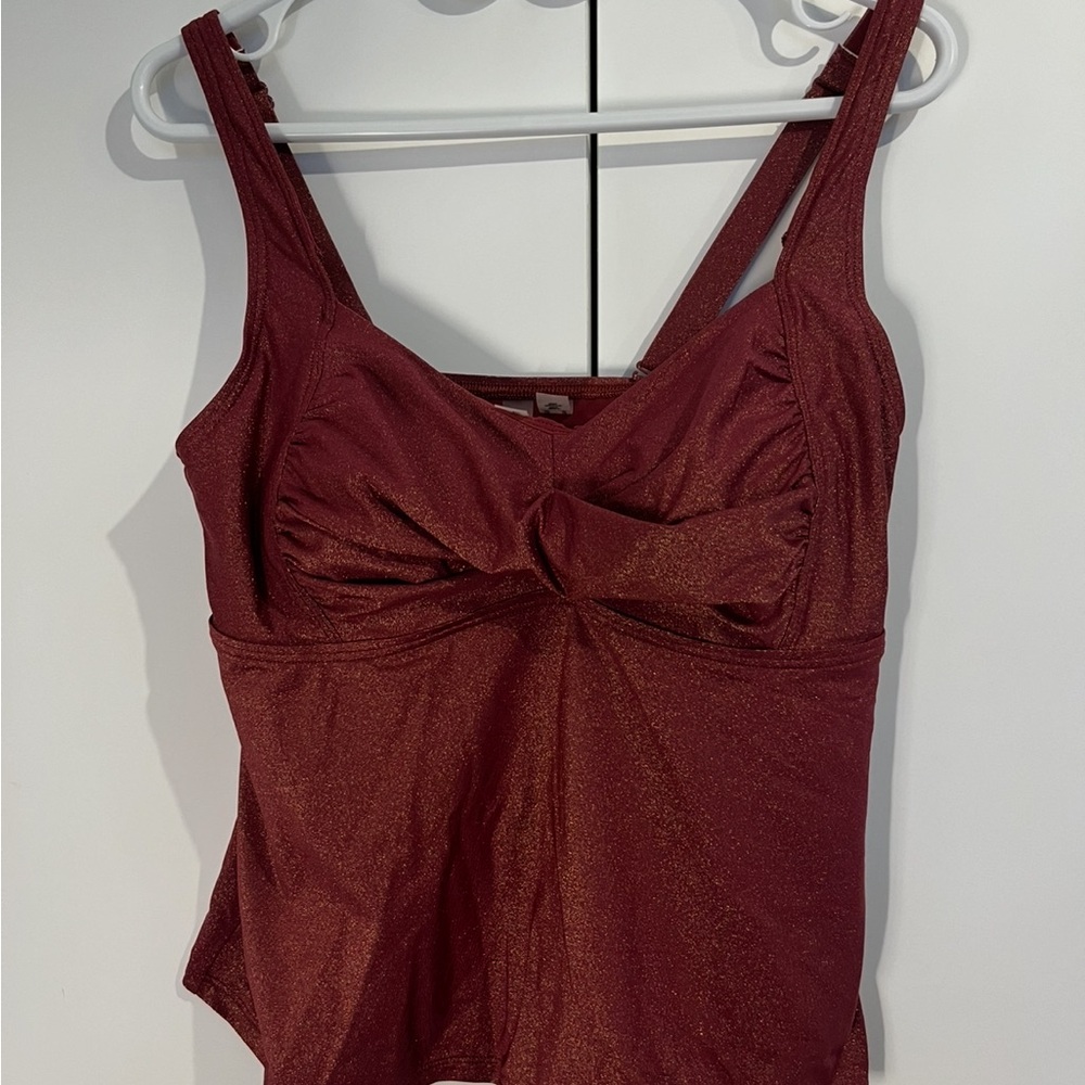 Body Glove Burgundy Swim Top